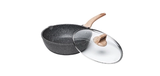 frying pan with lid