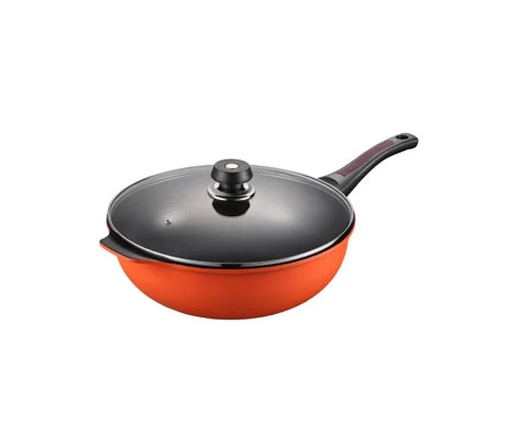 Wok Pan With Glass Lid