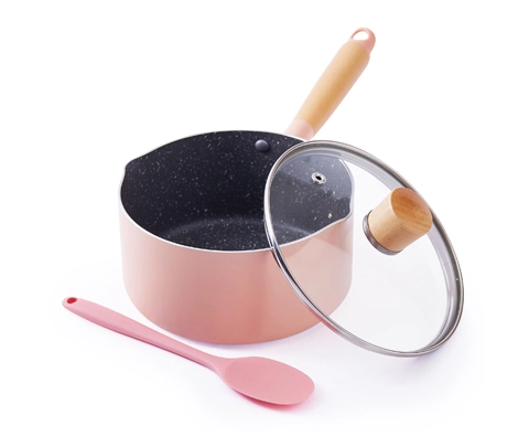 Pink Saucepan With Pour Spout