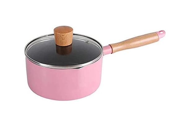 Pink saucepan set 