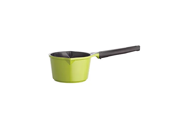 green mini milk pan with lid