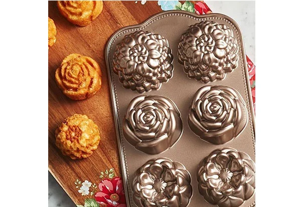 floral nonstick cake mold5
