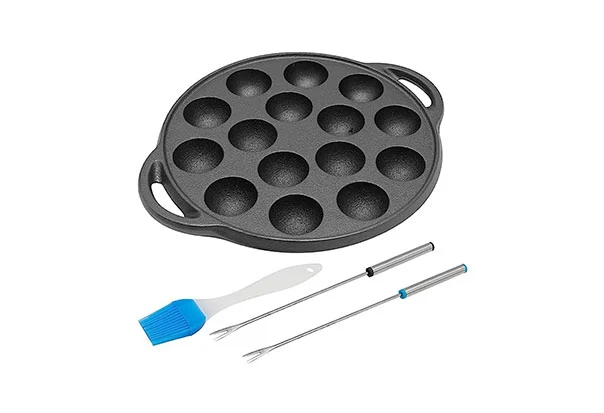 15 cavity takoyaki pot grill plate1