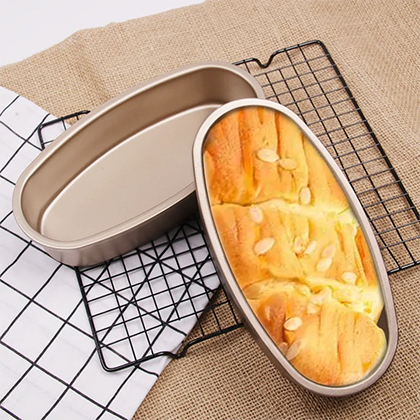 Die Cast Aluminium Metal Non Stick Oval Shape Cake Bread Loaf